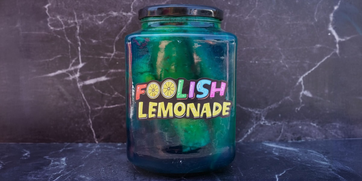 Foolish Blue Moon lemonade from Foolish Lemonade